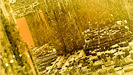 golden geometric city tunnel