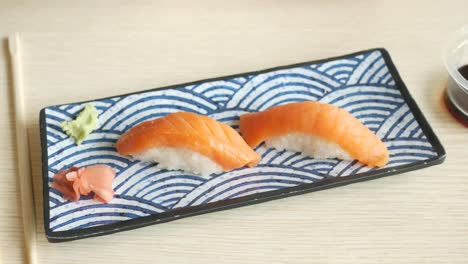 salmon sushi