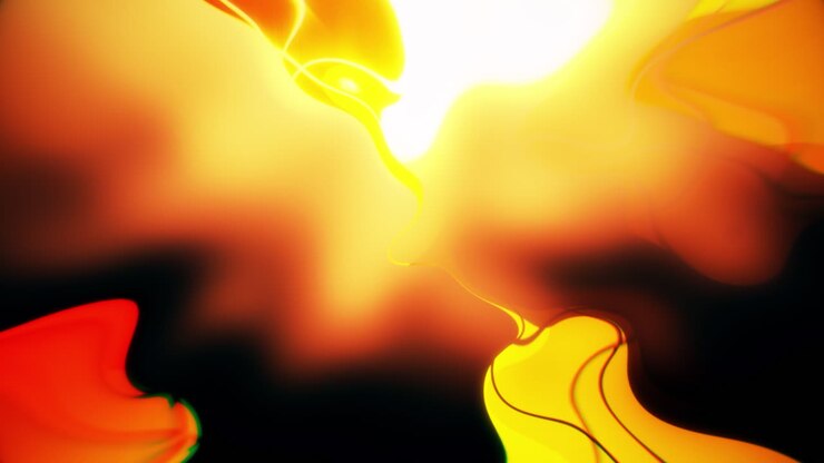Abstract Colorful Flowing Shapes