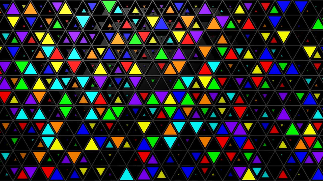 el fondo de los triángulos