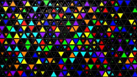 el fondo de los triángulos