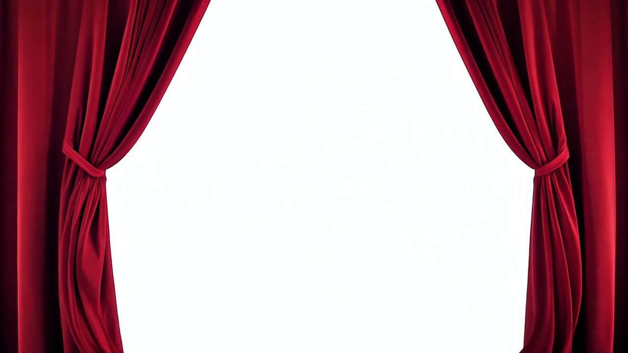 빨간 무대 커튼