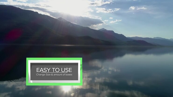 Rotating Lower Third Motion Graphics Template Over Scenic Nature Backgrounds