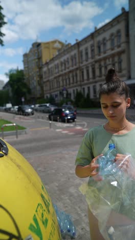 recycling plastic bottles