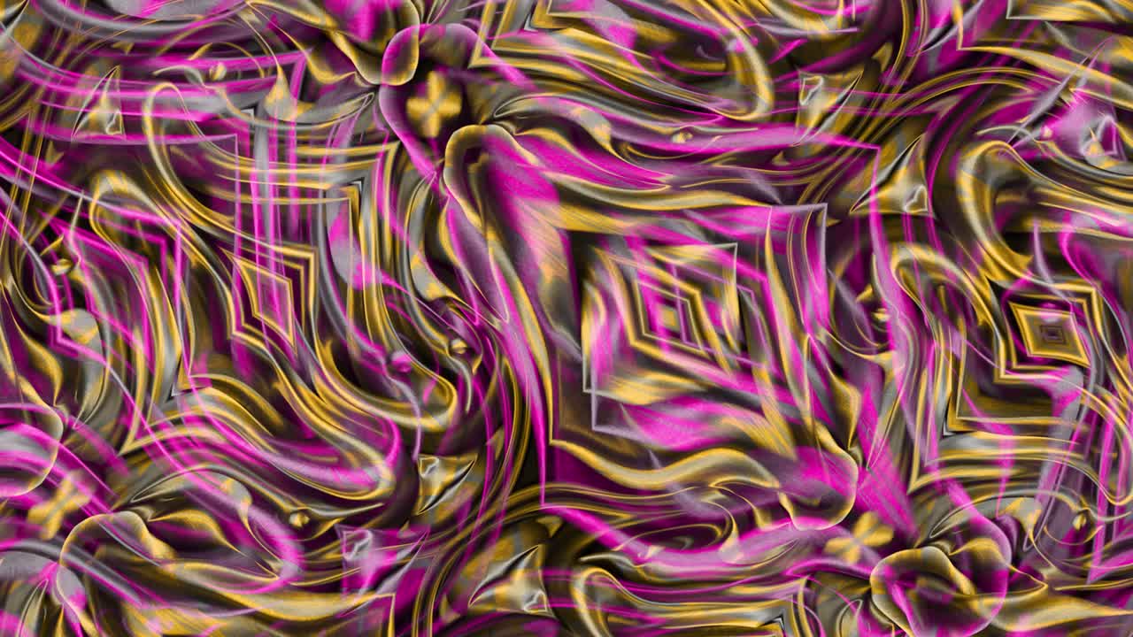 animación abstracta, fondo líquido, hermosa película de pintura digital, película de fondo abstracta, animación caleidoscopio video de stock
