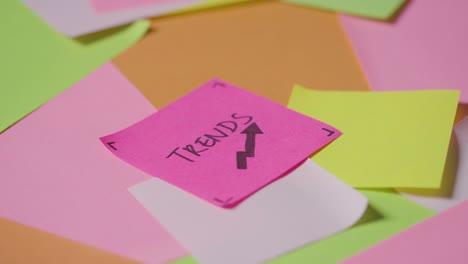 Business-Concept-Of-Revolving-Sticky-Notes-With-Trends-Written-On-Top-Note-1