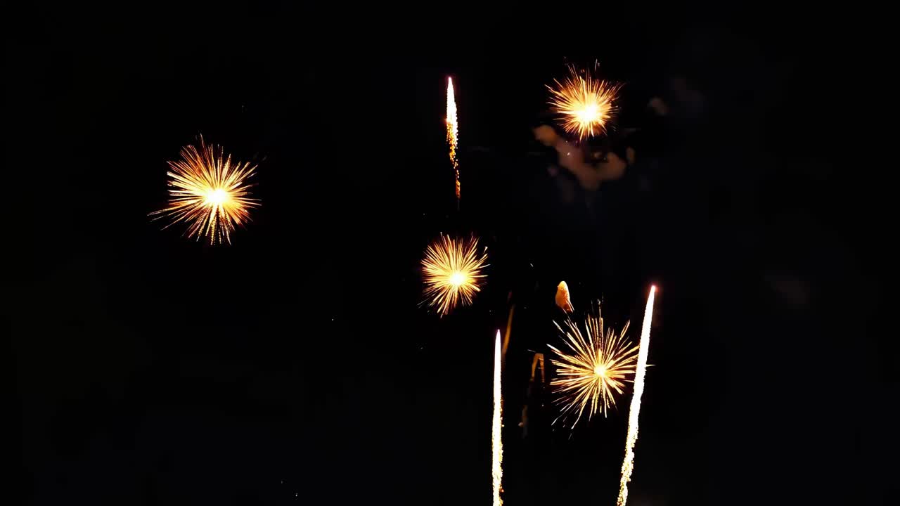 Colorful Fireworks Display