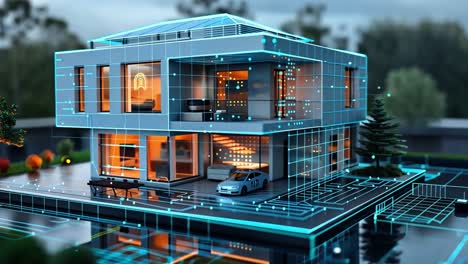 modern smart home digital design