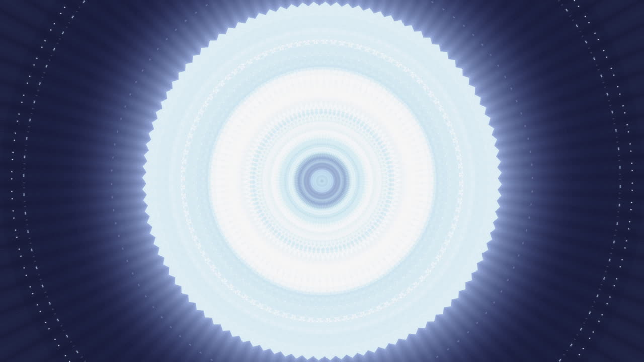 Abstract Glowing Mandala Design