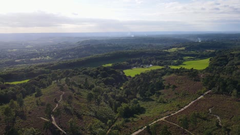 Hazlemere-Landschaft,-England.-Luft-Nach-Vorne