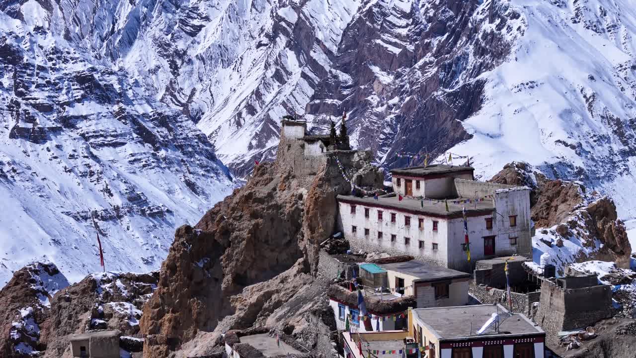Ancient Monastery nestled in the Himalayas