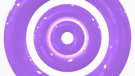 abstract pastel purple liquid glass circles. seamless loop footage.