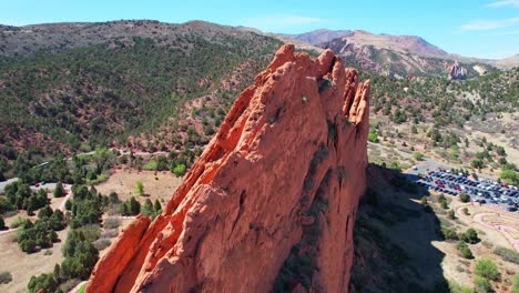 garden of the gods in colorado springs flyover cliff 3