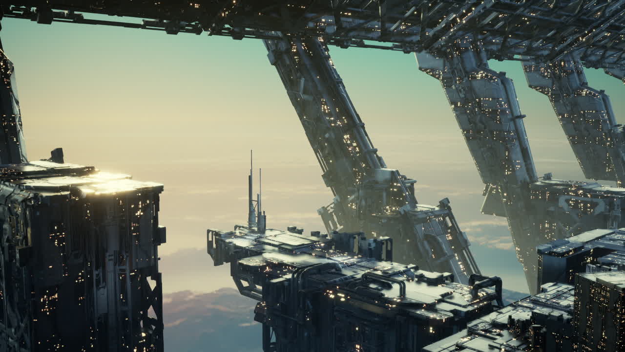 Futuristic Sci-Fi Cityscape