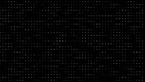 Animation-of-lights-glowing-and--computer-processor-integrated-circuit-board-on-black-background.-