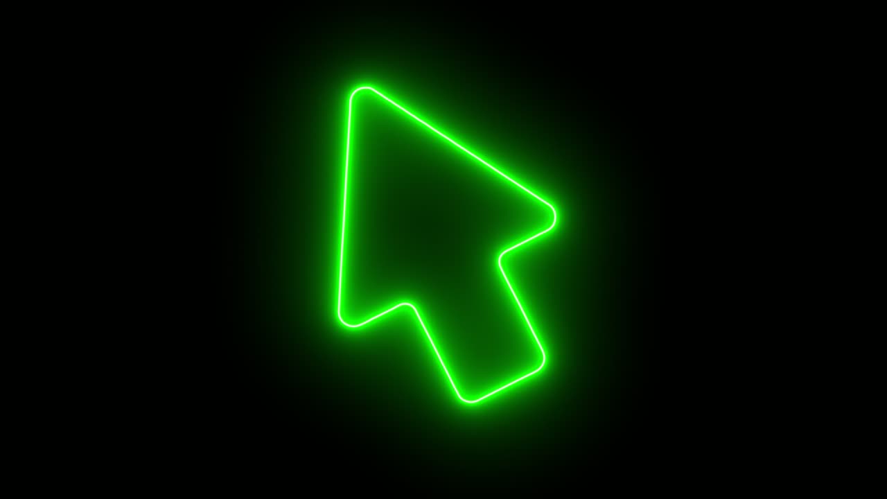 Modern Glowing Neon Arrows