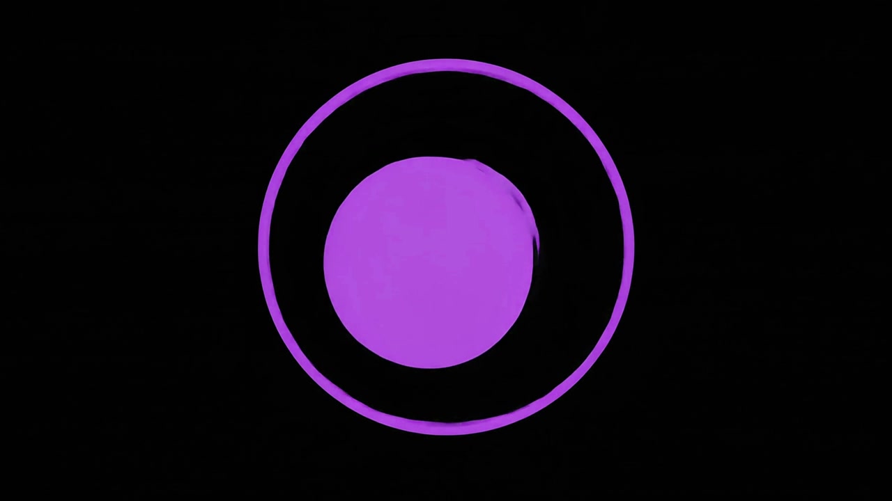 Abstract Purple Circle Animation on Black Background