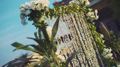 Jasminblüten-Werden-Verwendet,-Um-Hochzeitszeremonien-Während-Des-Tages-Zu-Schmücken