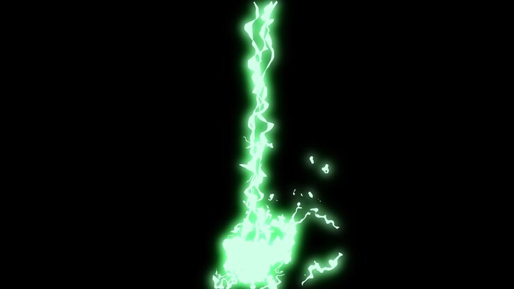 Animazione energia fulmini e tuoni grafica in movimento