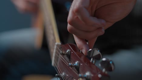 tuning an acoustic guitar