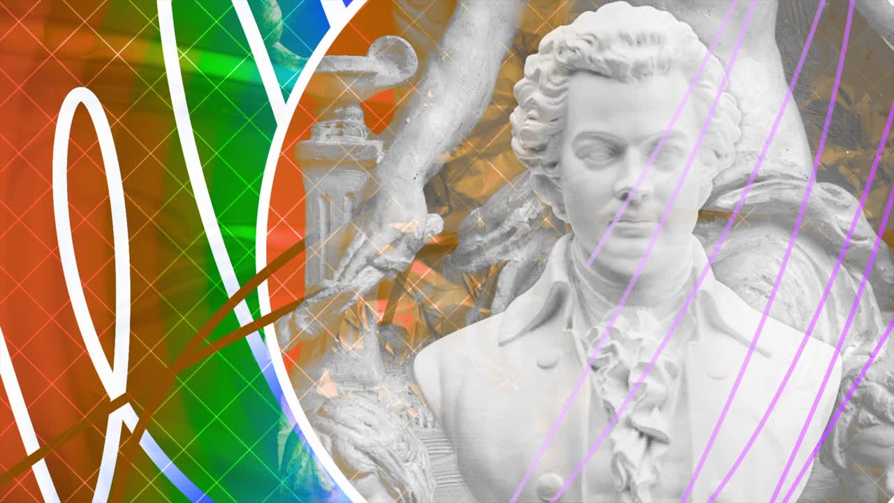 울프강 아마데우스 모차르트의 하 대리석 부스트