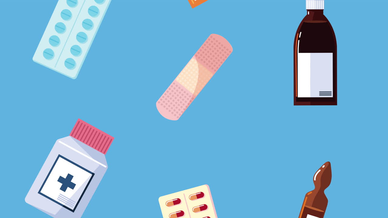 약국 의약품 패턴 애니메이션