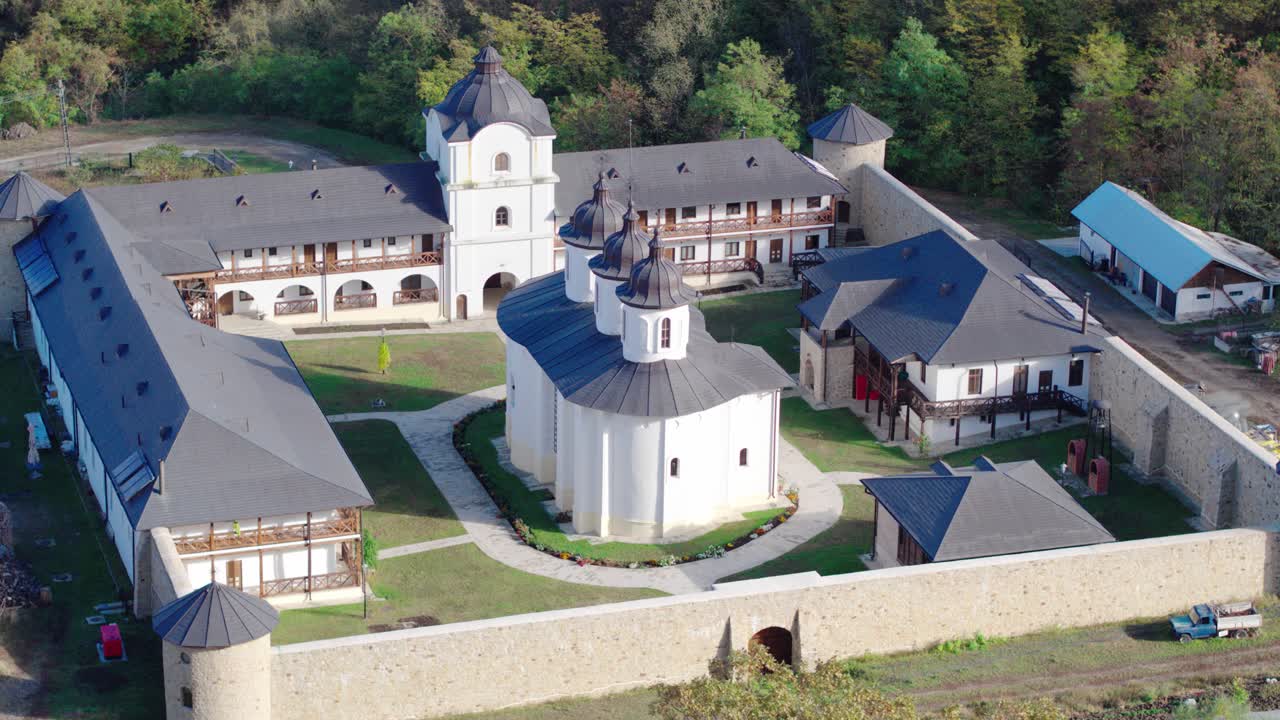 수도원 의 공중 사진