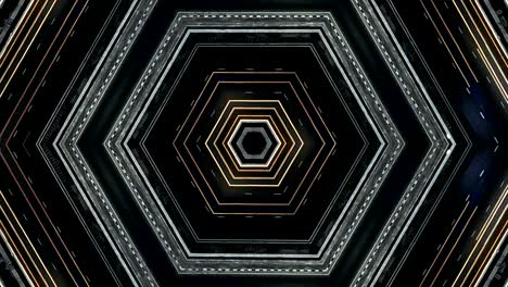 fondo abstracto futurista con animación de vuelo en túnel futurista abstracto con patrón de líneas de luz de neón.