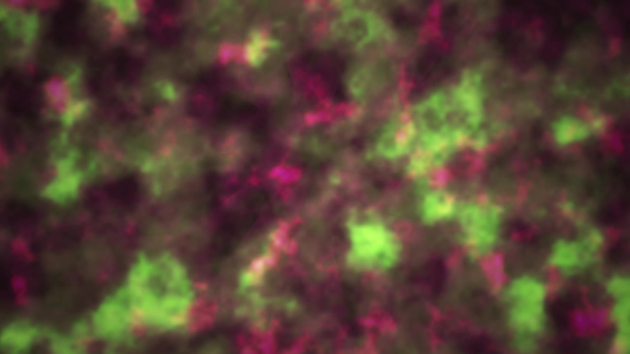 Fundo Abstrato em Movimento com Nuvens de Fumaça Verde e Roxa