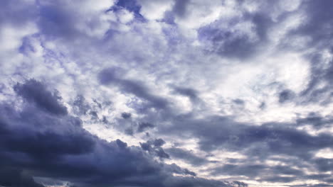 Lapso-De-Tiempo-De-La-Acumulación-Dramática-Del-Cielo-Nublado-Del-Monzón-Tropical