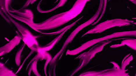 flowing pink and black abstract shapes animation