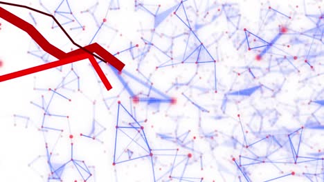 Animation-of-network-of-connections-on-white-background