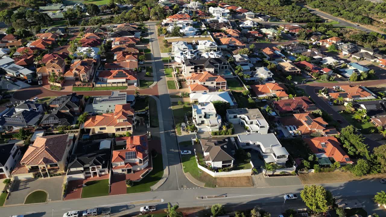 Residential zone in suburban area of Perth City, Western Australia