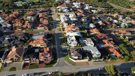 zona residencial en el área suburbana de la ciudad de perth, australia occidental