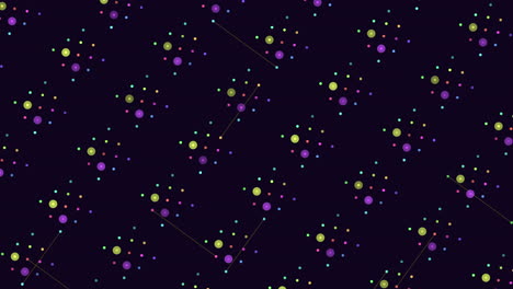 Digital-futuristic-cubes-pattern-with-rainbow-glitters-on-black-gradient