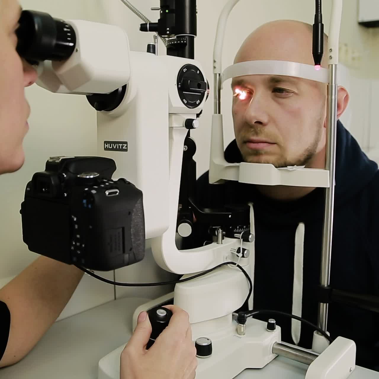 Eye Examination with Ophthalmoscope