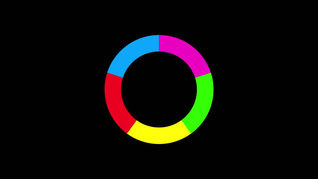 Colorful Abstract Geometric Ring