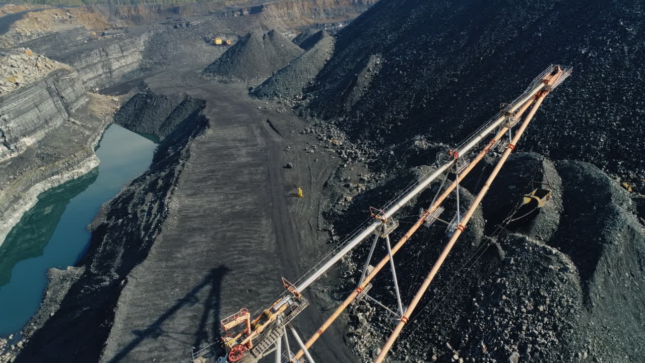 Coal Mining Operation from Above