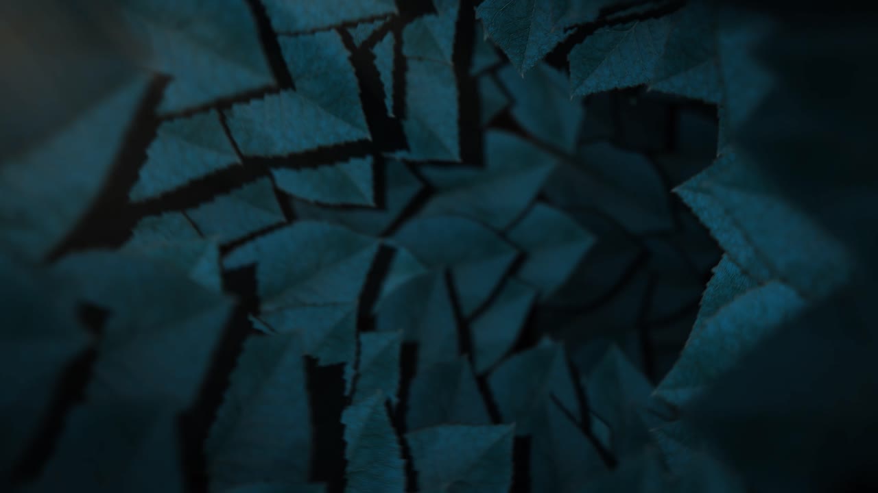 Magical Leaf Tunnel Animation Loop