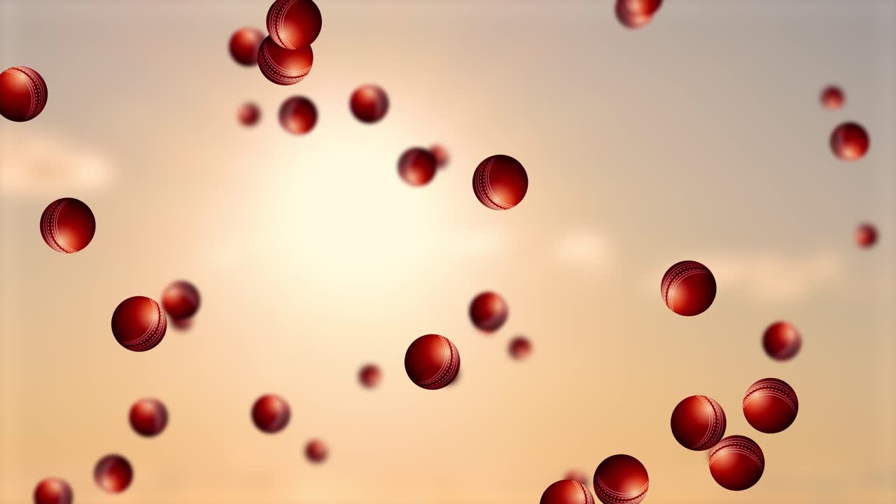 은 구는 해가 지는 배경에 떠다닙니다.