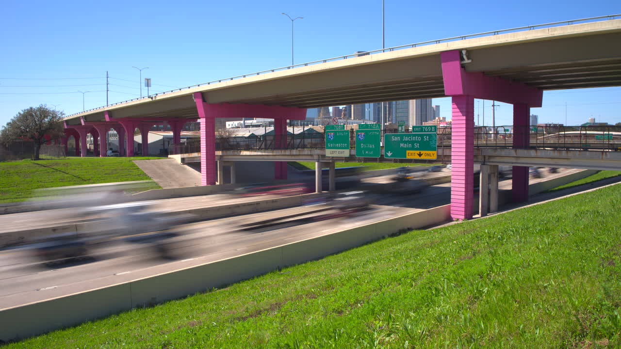 Houston I-10 East Freeway Timelapse