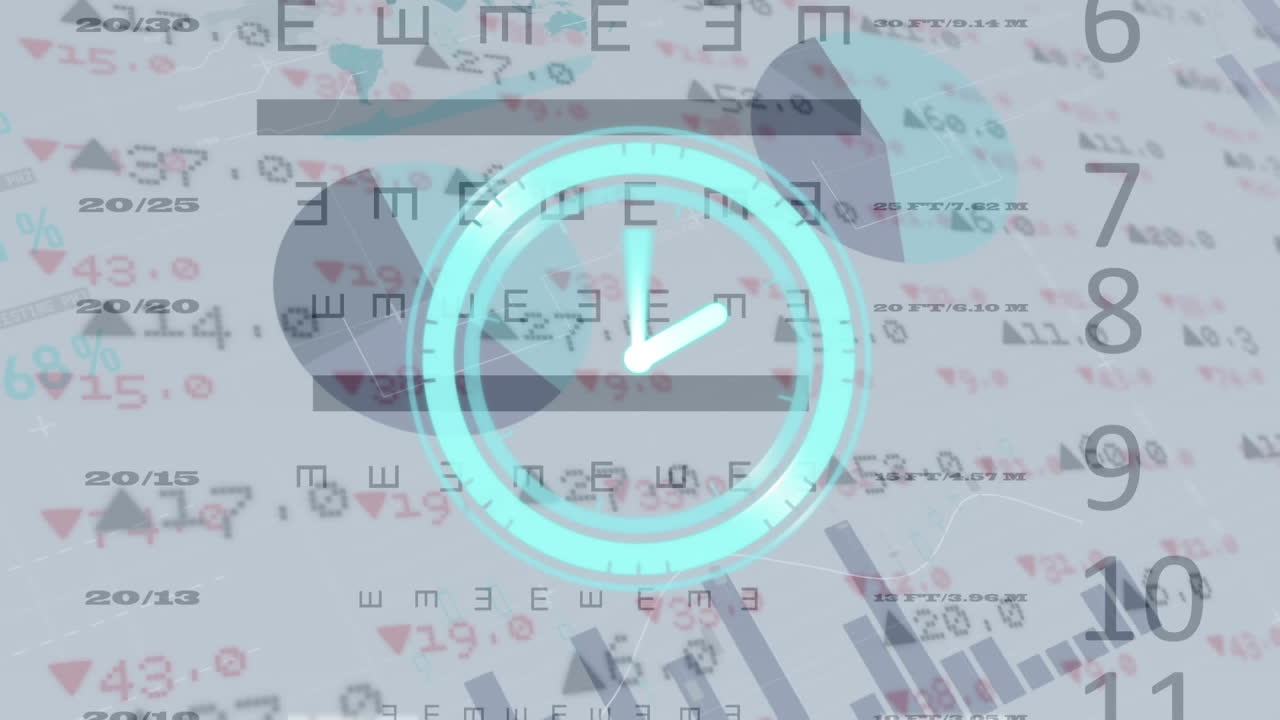 анимация обработки данных и стрелки по часовой стрелке