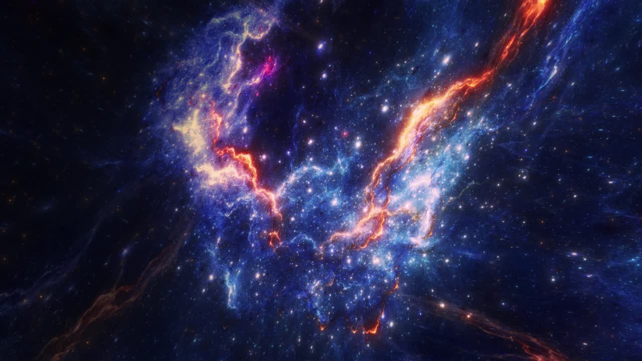 impresionante 4k nebulosa cg animación