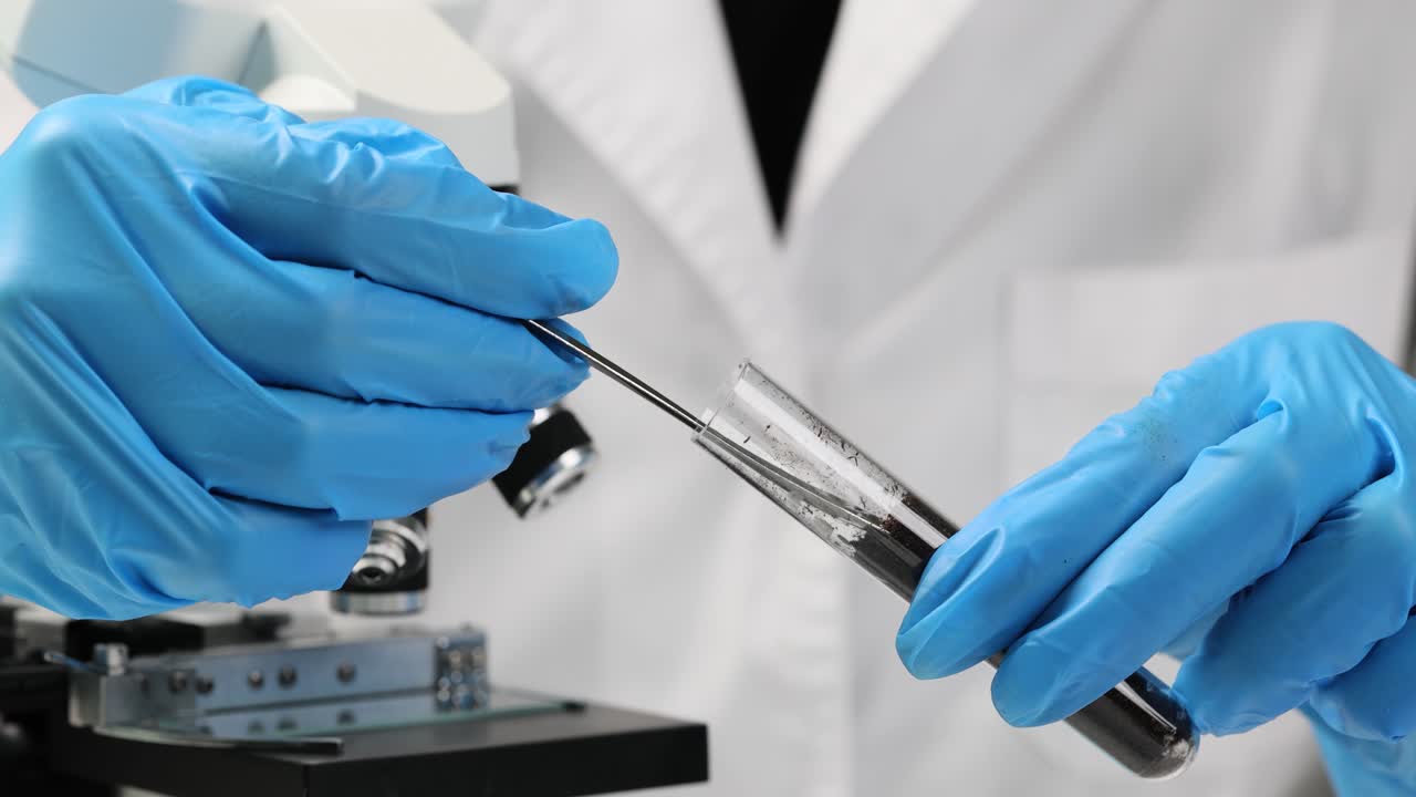 Scientific research in a laboratory