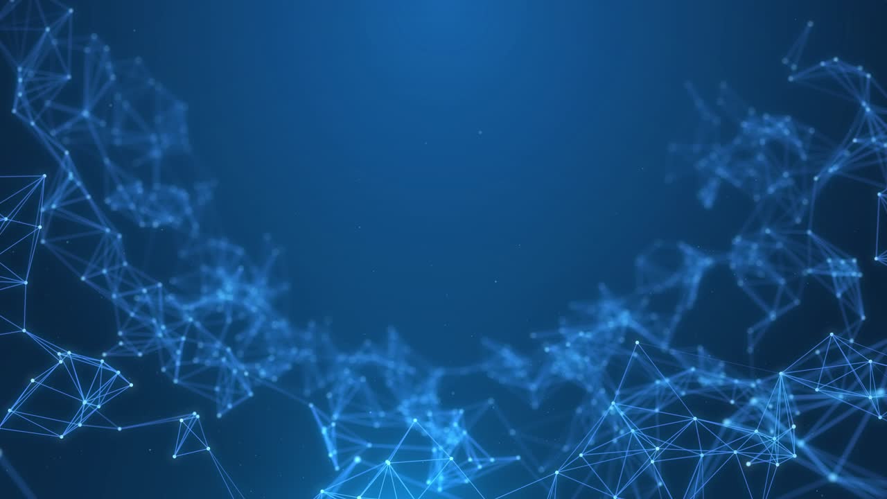 Business science technology connecting dots lines network or connection global communication network