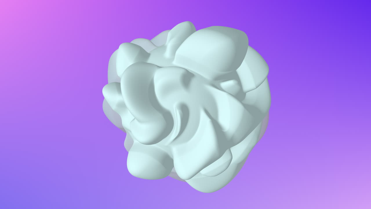 arco iris fantasía neón esfera abstracta en gradiente púrpura