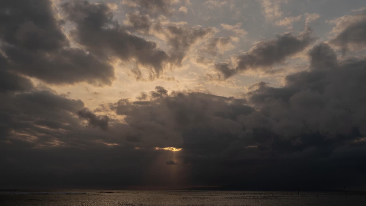 Dramatic Sunset Sky over the Ocean