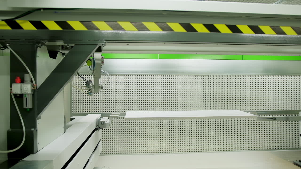 Wood door manufacturing process. Wood production for processing and furniture production at woodworking enterprise