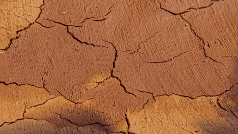 the ground dries and cracks as the hot sun rises in a drought season - time lapse