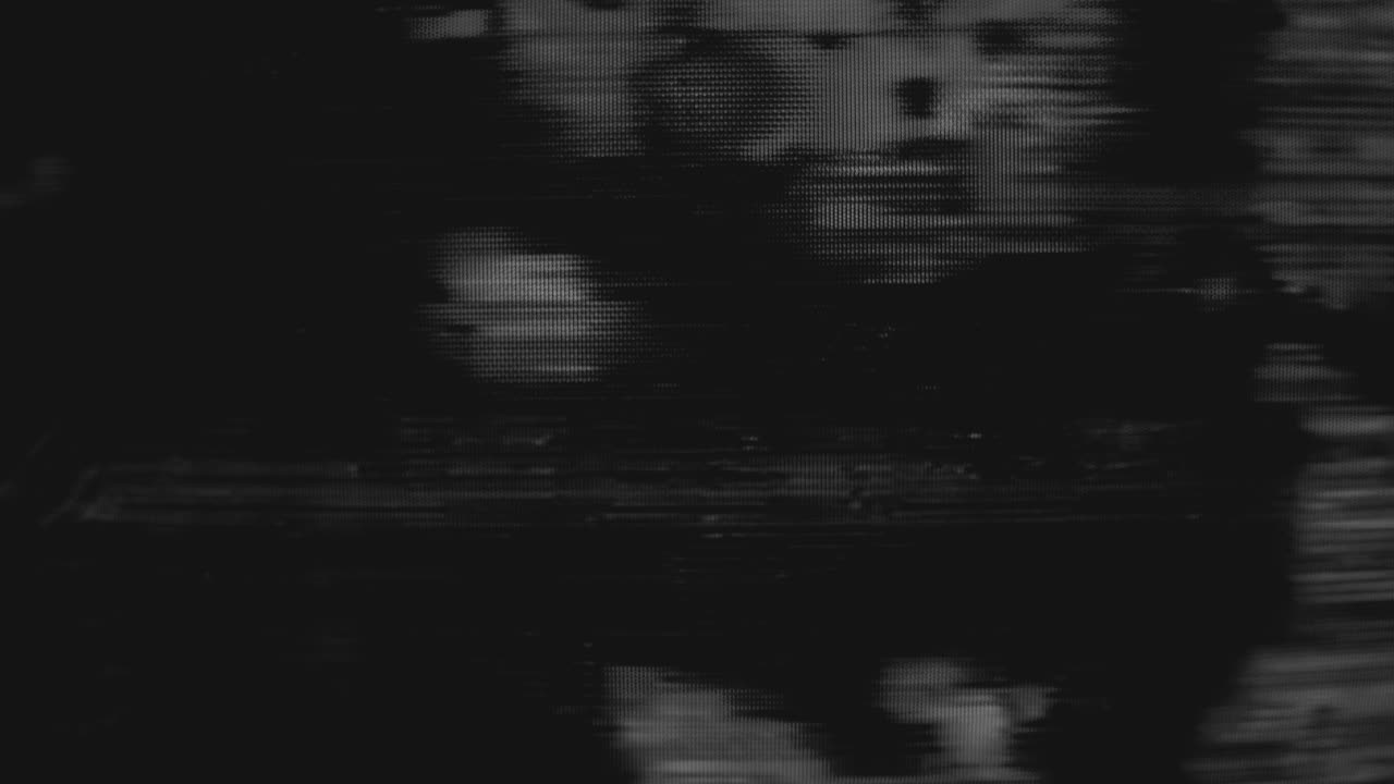 Effetto overlay schermo digitale con rumore glitch dinamico